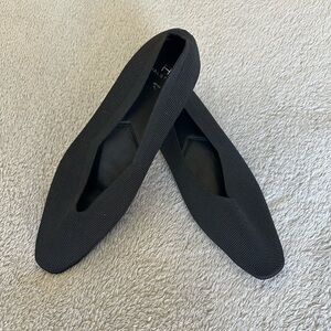 Halston Black Flats